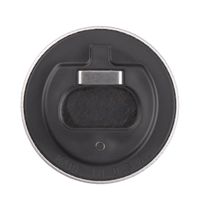 Abrebotellas Insignia de círculos textiles Botella Apertura (Reverso)