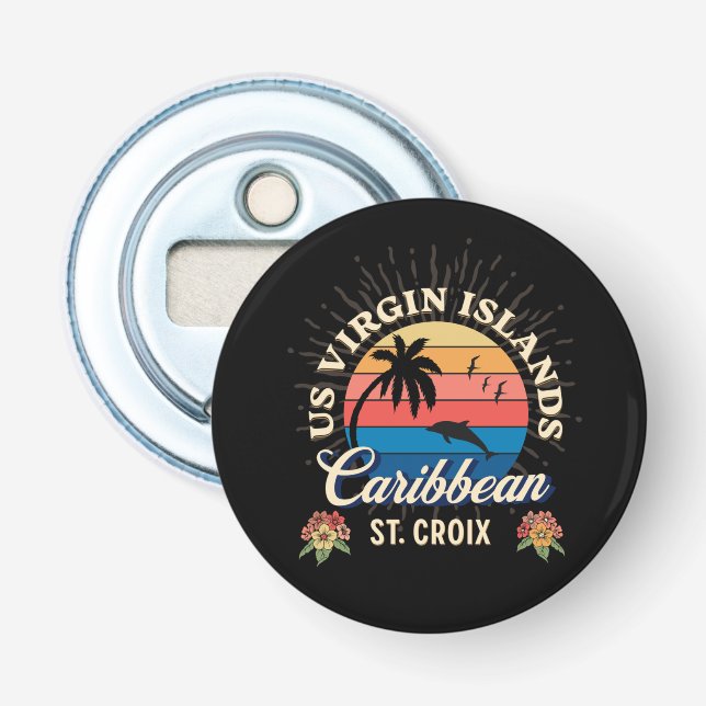 Abrebotellas Islas Vírgenes de los Estados Unidos Santa Cruz (Anverso)