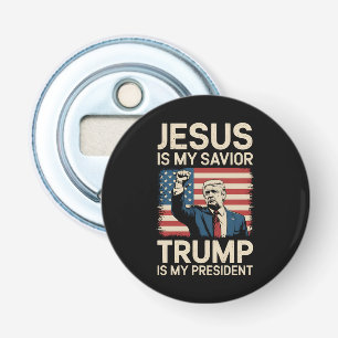 Abrebotellas Jesús Es Mi Salvador Trump Es Mi Presidente 47 EE.