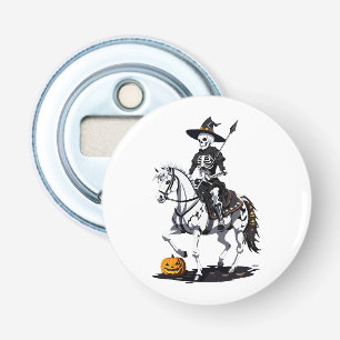 Abrebotellas Jinete de caballo esqueleto - Esqueleto de Hallowe