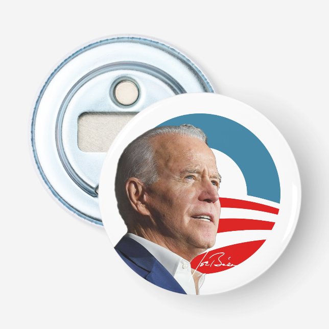 Abrebotellas Joe Biden para presidente 2020 (Anverso)