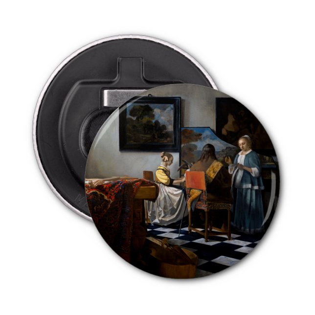 Abrebotellas Johannes Vermeer - El concierto (Anverso)
