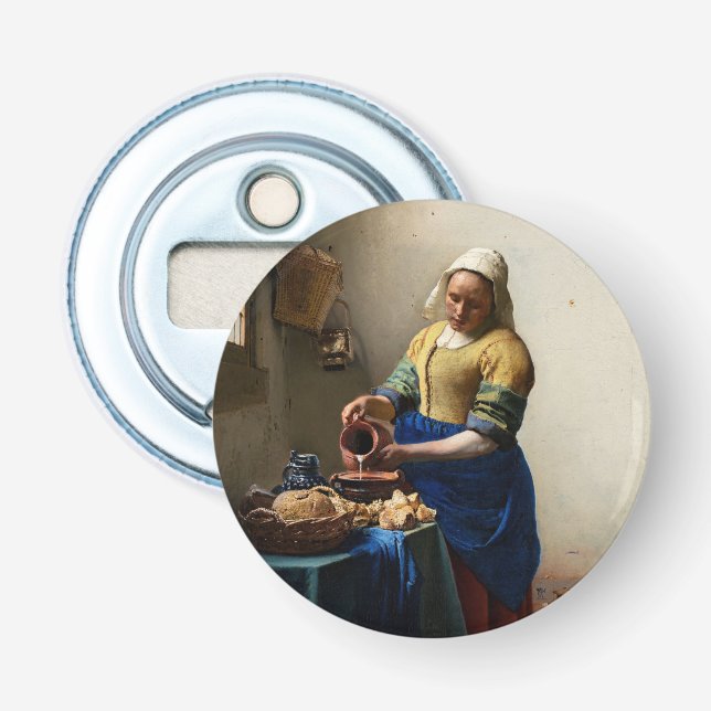 Abrebotellas Johannes Vermeer - La Milkmaid (Anverso)