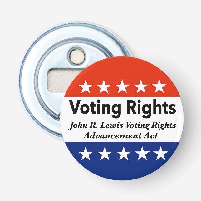 Abrebotellas John R. Lewis Voting Rights Advancement Act (Anverso)