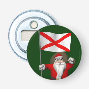 Abrebotellas Jolly Santa Claus visitando Alabama