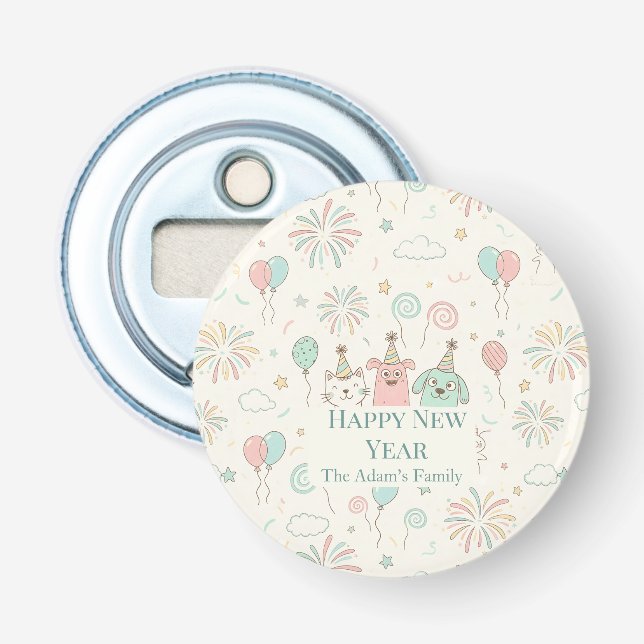 Abrebotellas Joyful Happy New Year 2026  (Anverso)