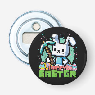 Abrebotellas Juego de píxeles del conejo de Pascua feliz