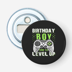 Abrebotellas Juego de video Level Up Birday Boy