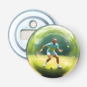 Abrebotellas Jugador De Baile De Tenis A La Corte,