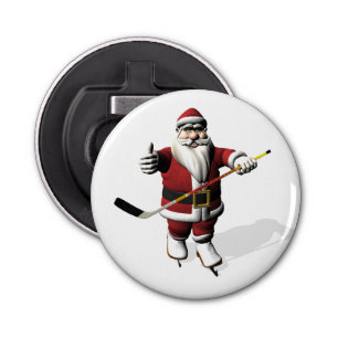 Abrebotellas Jugador de hockey sobre hielo de Santa Claus