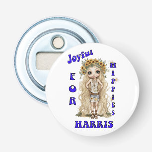 Abrebotellas Kamala Harris Joyful Hippie Boho Cute