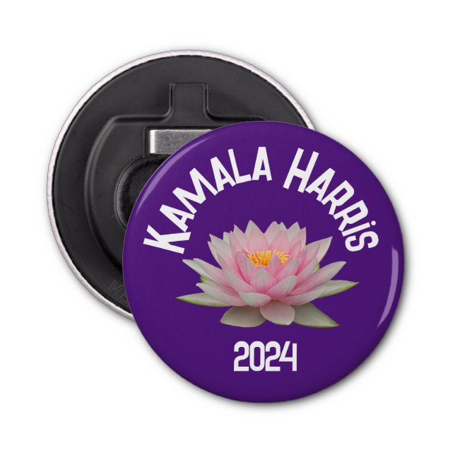 Abrebotellas Kamala Harris Lotus 2024 (Anverso)