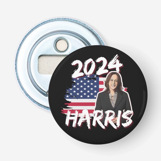 Abrebotellas Kamala Harris por las elecciones presidenciales 20 (Anverso)