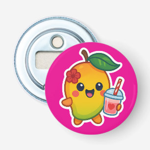 Abrebotellas Kawaii Mango - Fruta querida con Smoothi del coraz