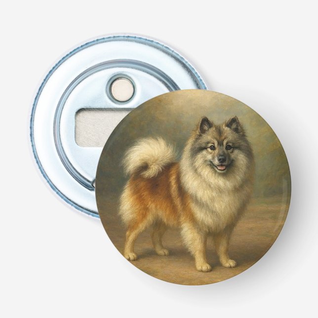 Abrebotellas Keeshond (Anverso)