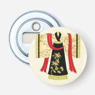 Abrebotellas Kimono japonés tradicional con la impresión floral