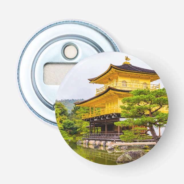 Abrebotellas Kinkaku-ji, pabellón dorado, Kioto (Anverso)