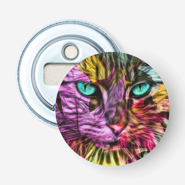 Abrebotellas Kitty Cat Kitten Artsy Design (Anverso)