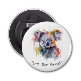 Abrebotellas Koala se cuela en color, personalizado