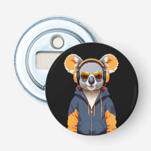 Abrebotellas Koala Usando Hoodie Funny Carácter Animal De Guay