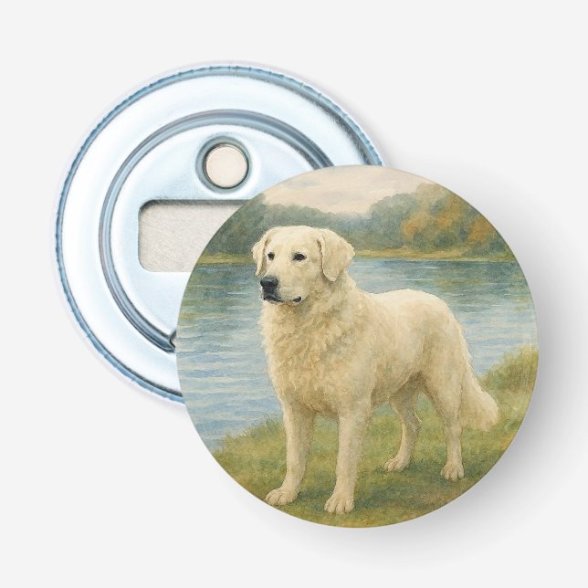 Abrebotellas Kuvasz (Anverso)