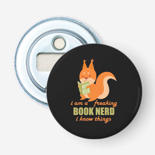 Abrebotellas La ardilla del nerd del libro