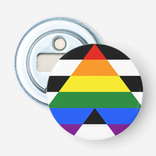 Abrebotellas La bandera de aliado heterosexual de SlipperyJoe c