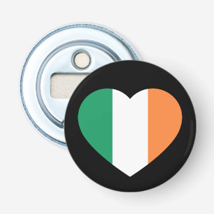 Abrebotellas La bandera de Irlanda en el bocnt negro