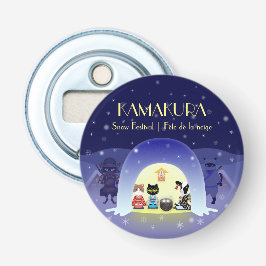 Abrebotellas La celebración de nieve de Edo-Neko