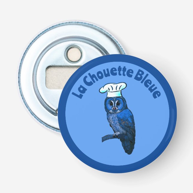 Abrebotellas La Chouette Bleue Cafe (Anverso)