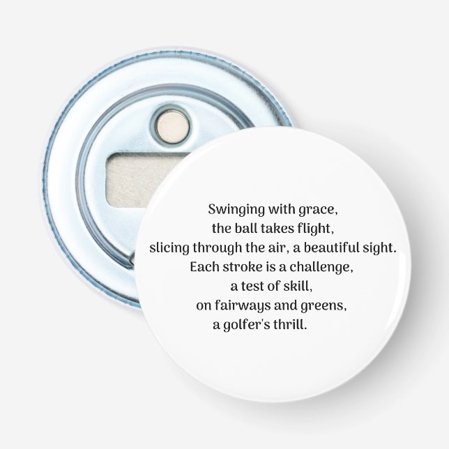 Abrebotellas La emoción de Golfer (Anverso)