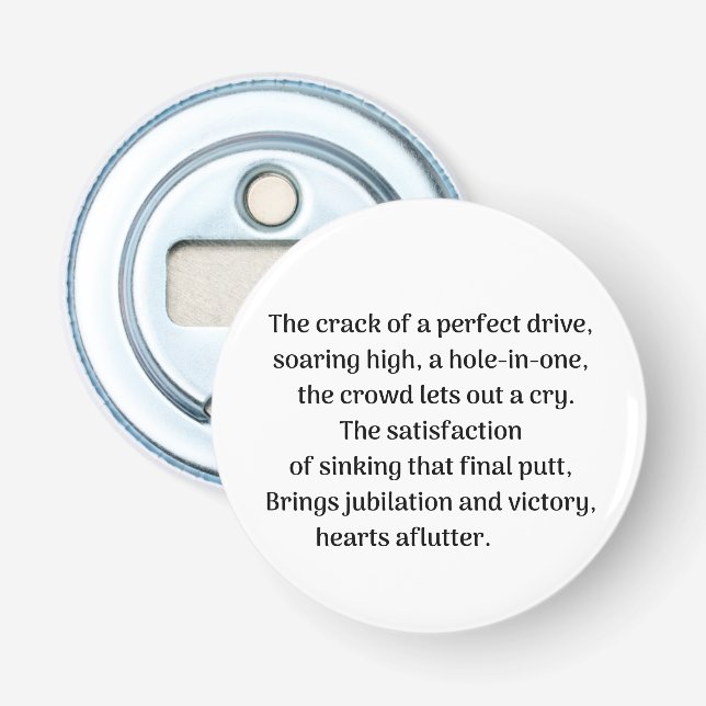 Abrebotellas La emoción de Golfer (Anverso)