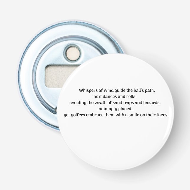 Abrebotellas La emoción de Golfer (Anverso)