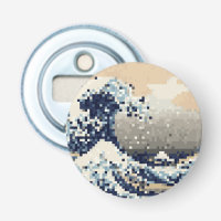 La gran ola de Kanagawa 8 bit Pixel Art