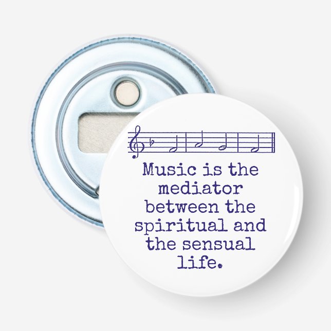 Abrebotellas La música es el mediador - Cita musical (Anverso)