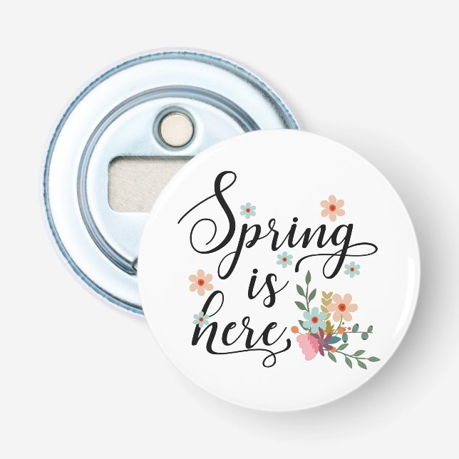 Abrebotellas la primavera está aquí (Anverso)