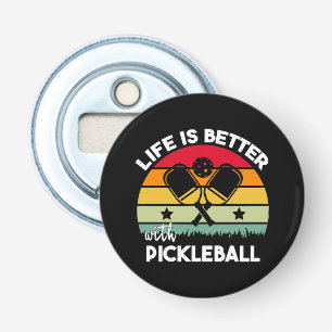 Abrebotellas La vida es mejor con Pickleball