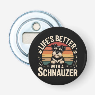 Abrebotellas La vida es mejor con un Schnauzer