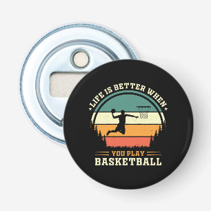 Abrebotellas la vida es mejor cuando juegas baloncesto
