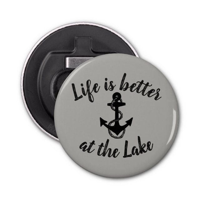 Abrebotellas la vida náutica es mejor en el ancla del LAGO | (Anverso)