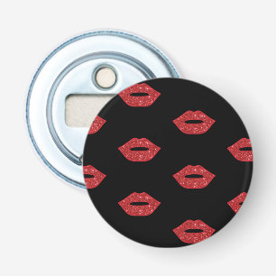 Abrebotellas Labios Rojos Brillantes Besos Glitter Elegante Fem
