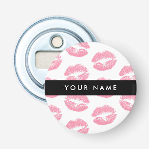 Abrebotellas Labios rosados, besos, pintalabios, tu nombre, per