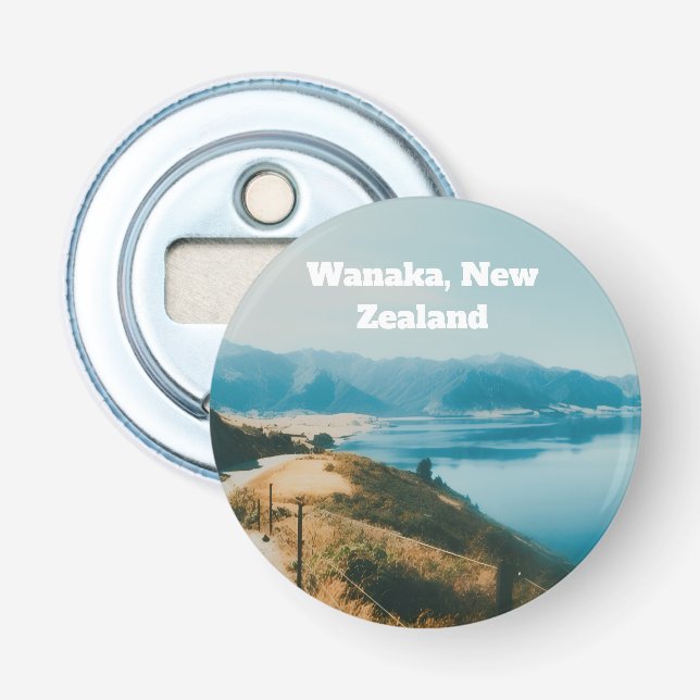 Abrebotellas Lago Wanaka, Isla Sur, Nueva Zelanda (Anverso)