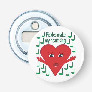 Abrebotellas "¡Las pollas hacen cantar mi corazón!" Corazón de