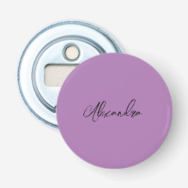 Abrebotellas Lavanda de nombre propio de caligrafía plana minim