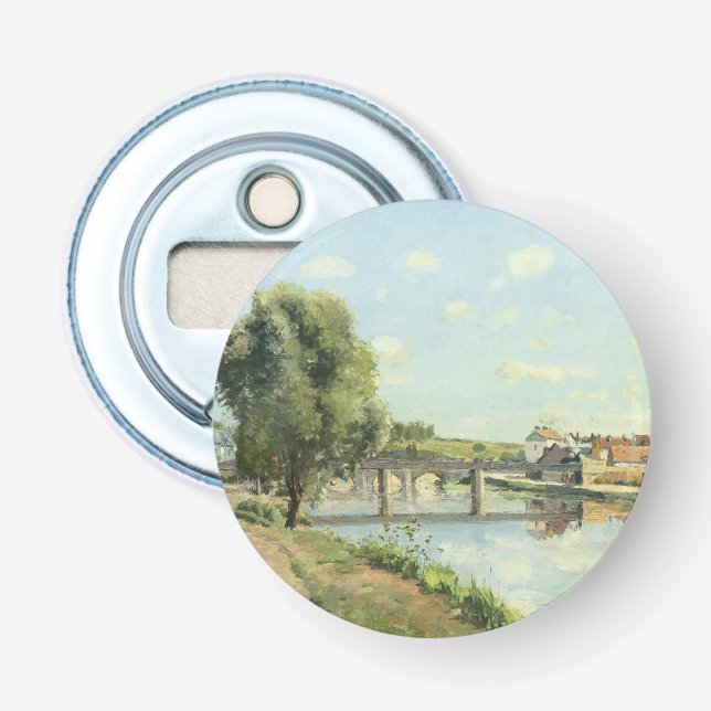 Abrebotellas Le Pont Du Chemin De Fer Camille Pissarro (Anverso)