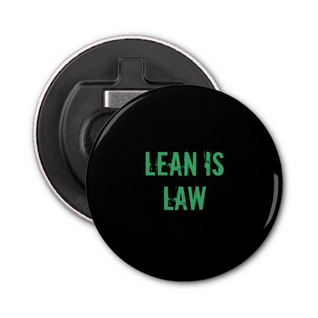 Abrebotellas Lean is Law Fitness Personal Trainer Bodybuilding (Anverso)