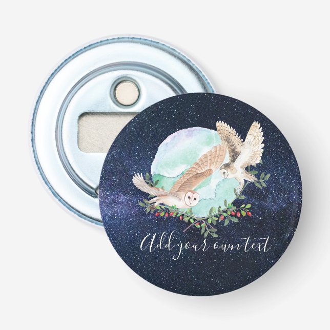 Abrebotellas Lechuzas personalizadas (Anverso)