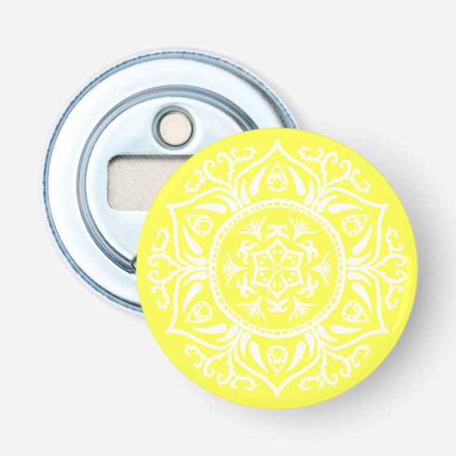 Abrebotellas Lemon Mandala (Anverso)