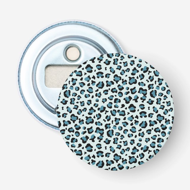 Abrebotellas Leopard Print, Leopard Spots, Blue Leopard (Anverso)